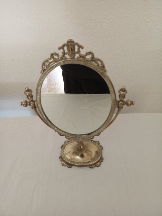 桌用镜子  - 青铜（镀金）