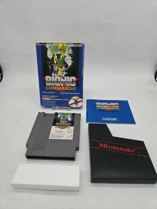 OLD STOCK Classic NES-CM-FRA PAL B Game 1ST Edition BIONIC COMMANDO - Nintendo NES 8BIT EEC Edition - Videojogo - Na caixa original