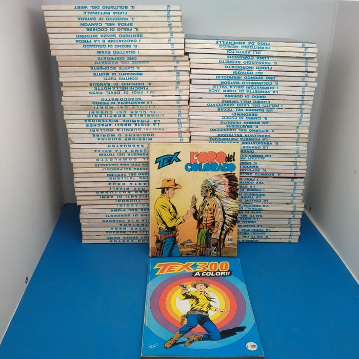 Tex nn. 201/300 - Sequenza completa - 100 Comic - Erstausgabe - 1977/1985