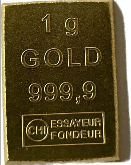 1 gram - Guld 999 - Heimerle & Emule - Forseglet  (Ingen mindstepris)