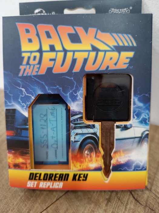 回到未来 -  - 电影道具 Delorean 钥匙套装复制品（完好无损，从未打开）