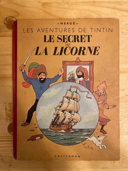 Tintin - Le Secret de la Licorne (B2) - C - 1 Album - 再版 - 1948