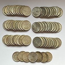 Frankrijk. 5 Francs 1960 à 1968 Semeuse (lot de 67 monnaies en argent)  (Zonder Minimumprijs)