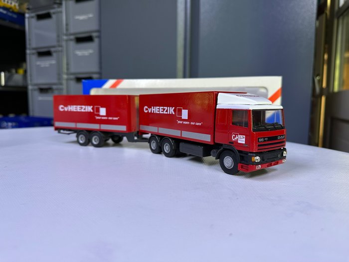 Lion Toys 1:50 - Model vrachtwagen - Daf 95 met wipkar van van Heezik