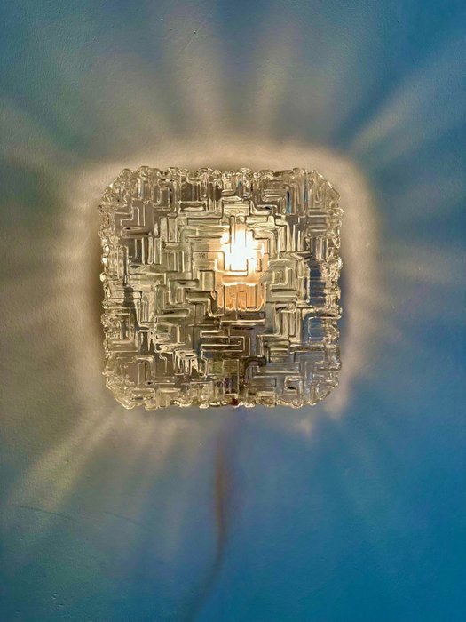 Wandlampe - Jugendstil der 1950er Jahre - Kristall