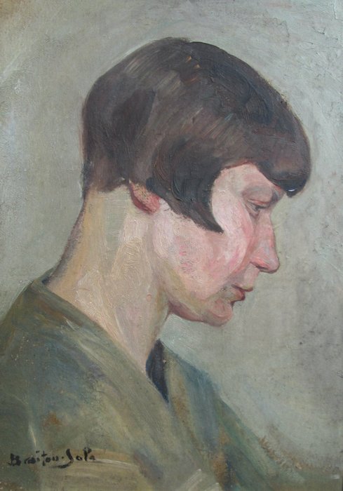 Albert Braïtou-Sala (1885-1972) - Portrait de garçonne vers 1925