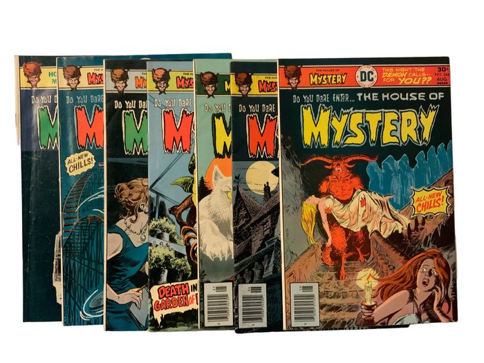 House of Mystery (1951 Series) # 235, 238, 239, 240, 241, 242 & 244 - 7 Comic - Pierwsze Wydanie - 1975/1976