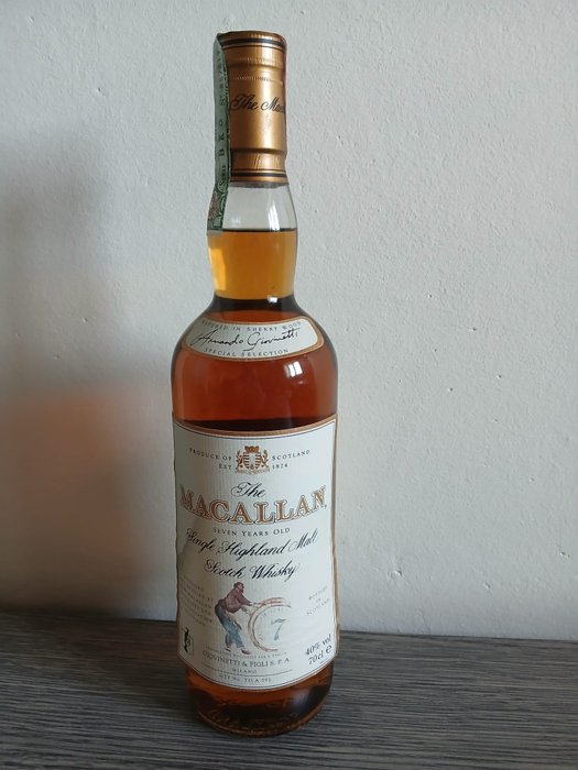 Macallan 7 years old - Original bottling  - b. 1990-talet - 70 cl