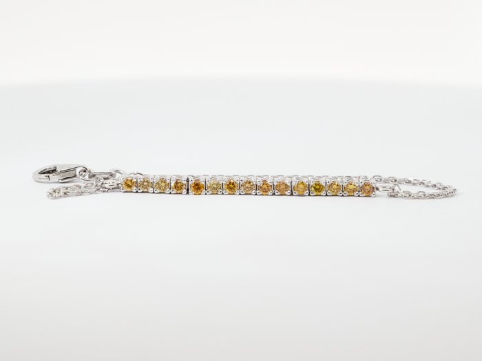 No Reserve Price - Bracelet White gold Diamond  (Natural) 