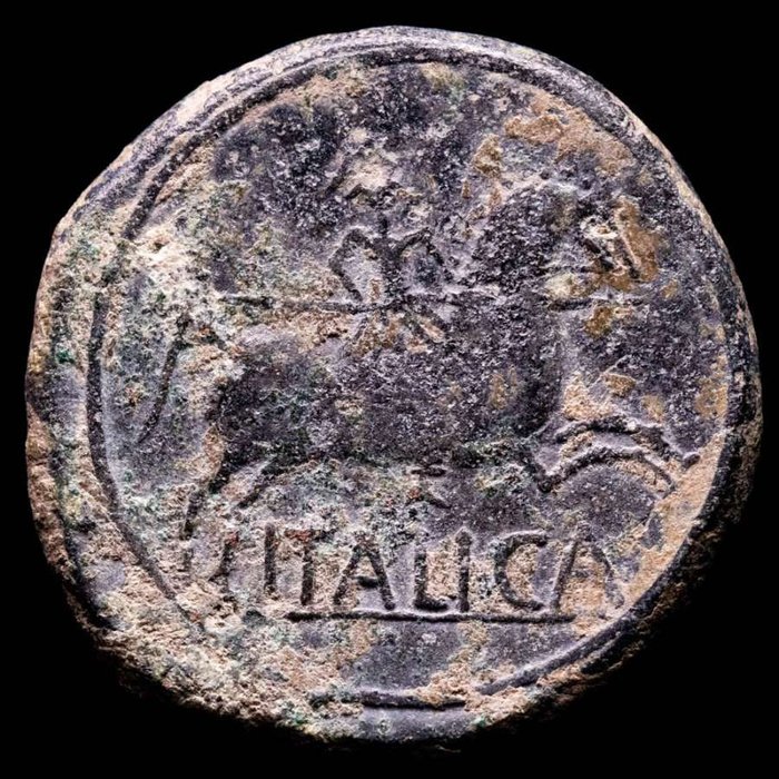 Hispania, Bilbilis, Roman Empire (Provincial). Augustus (27 BC-AD 14). As minted in Bilbilis (Municipium Avgvsta Bilbilis, actual Calatayud, Zaragoza) around 2 - 14 A.D  (No Reserve Price)