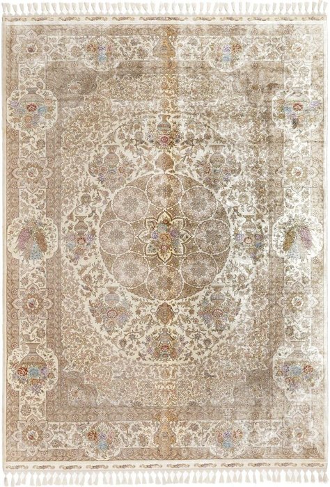 Tapete Hereke Original Fine China Seda Pura em Seda Novo Tapete - Carpete - 240 cm - 167 cm