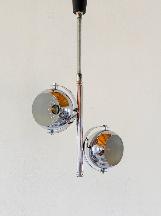 Hanging lamp - chrome metal