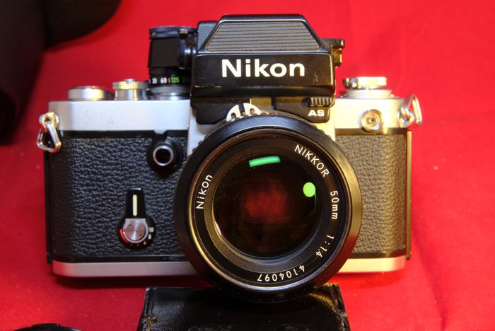 Nikon F2 AS + 1,4/50mm AI e borsa pelle originale | Single lens reflex camera (SLR)