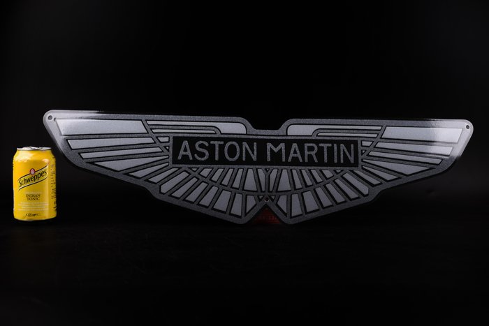Sign - Aston Martin - XL Aston Martin WINGS; enamel sign; nice detailed work