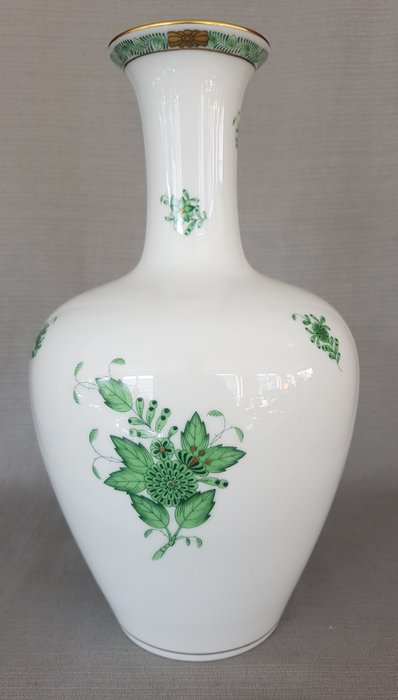 Herend - Vase -  Apponyi grøn  - Porcelæn