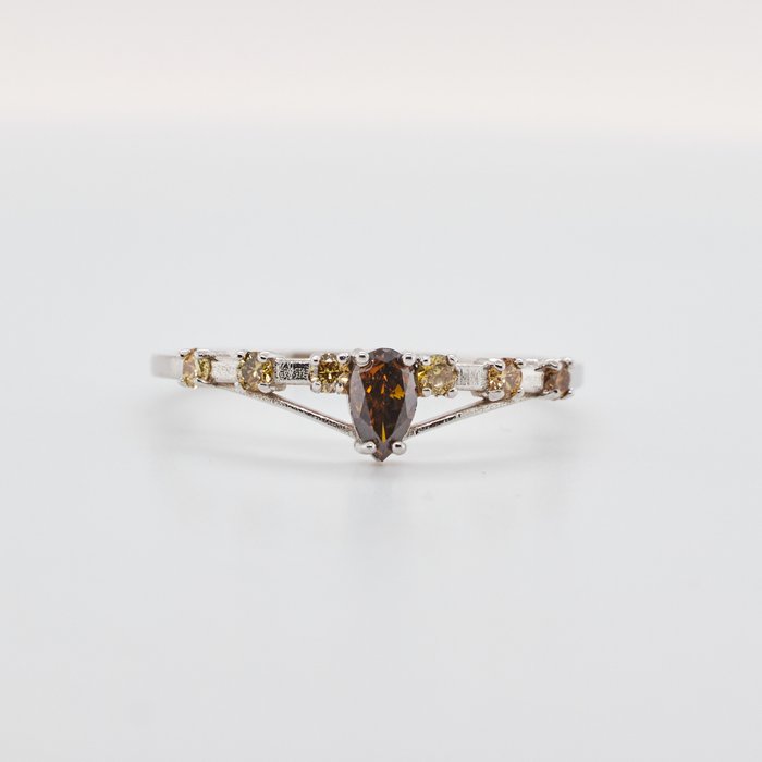 Ingen mindstepris - Ring Hvidguld Diamant  (Natur) 