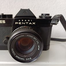 Asahi, Pentax ES + Spotmatic + 4x M42 lenzen + acc. | Analoge camera