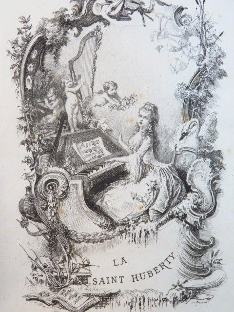 Edmond de Goncourt; Lalauze - La Saint-Huberty d'après sa correspondance et ses papiers de famille [1/100 sur Hollande] - 1882