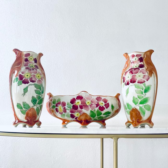 Keller & Guérin Luneville - Saint clément - Vase (3)  - Keramik
