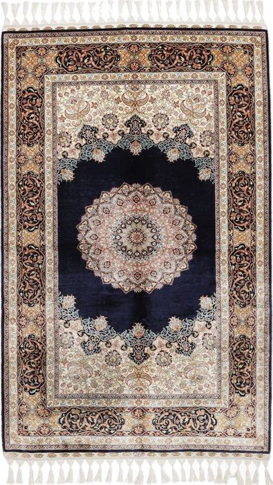 Covor original Hereke din China fină Pure Silk on Silk New Rug - Carpetă - 154 cm - 94 cm