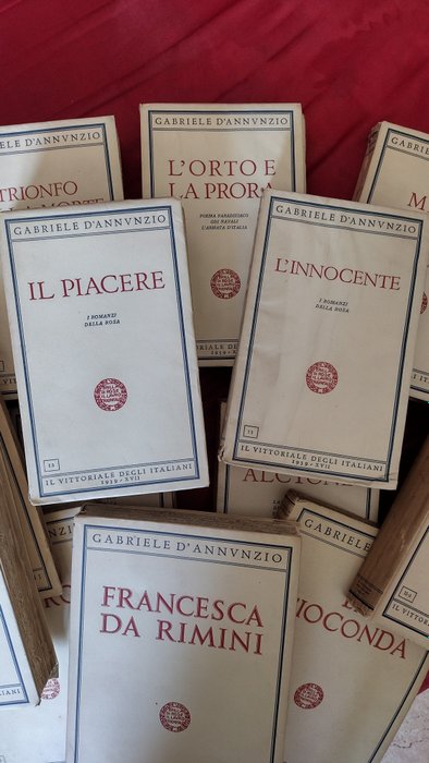 Gabriele D'Annunzio - Lot with 15 books - 1939