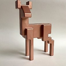 Ikea – Monika Mulder – Beeldje – Pixel deer “SAMSPELT” – gecoat aluminium