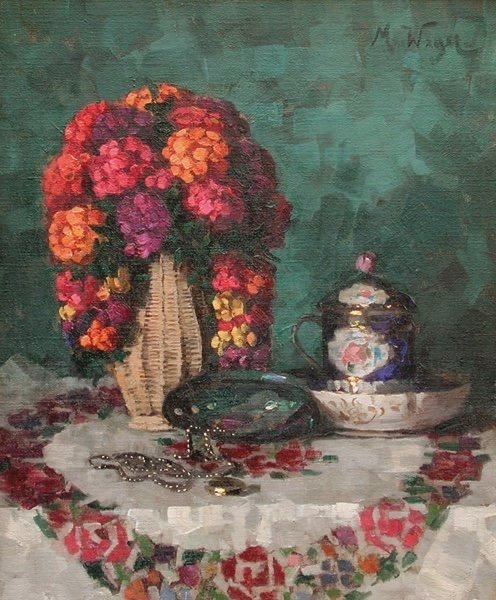 Marie Weger (1882-1980) - Still life with flowers