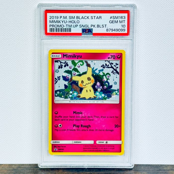Pokémon - Mimikyu Holo - Team Up Promo SM163 Graded card - Pokémon - PSA 10