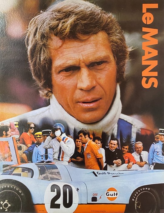 Anonymous - LE MANS - Steve McQueen (linen backed on canvas) - 1970-tallet
