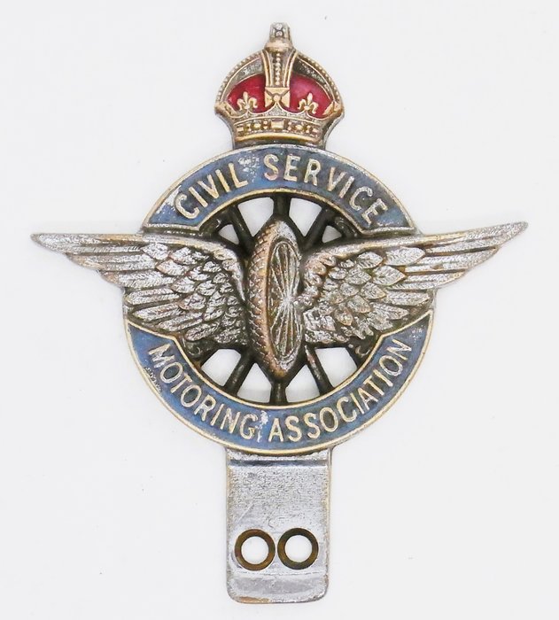 徽章 1930's Civil Service Motoring Association - 英國 - 20世紀後期