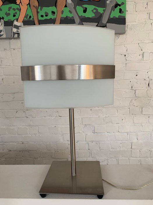 Massive - Lampă  de masă - Oțel (inoxidabil), Sticlă