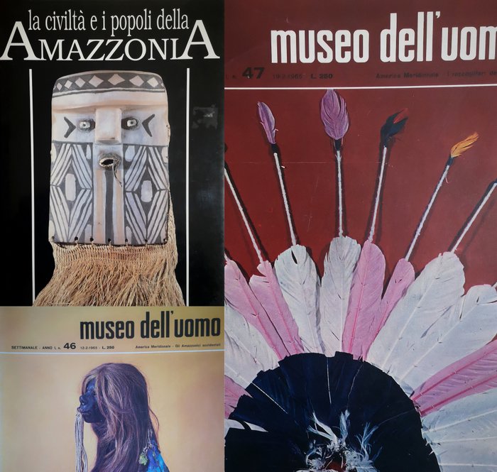 三本書 Amazon Indios 和雜誌 1965 年 巴西 Kayapo  (沒有保留價)