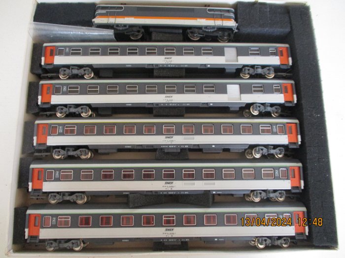 Jouef H0 - 5364/5365 - Modellbahn (6) - „Corail“-Set mit BB 9281 - SNCF