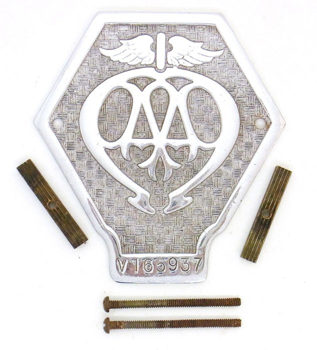 Odznaka 1950's-1966 V165937 AA Industrial Vehicle Badge - Wielka Brytania - późny wiek XX