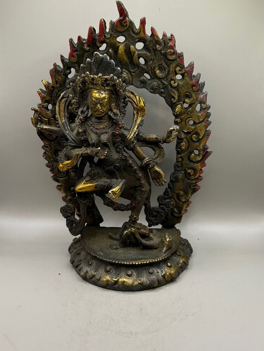 Vajrayana-Bild - Bronze - Tibet - Ende des 20. Jahrhunderts