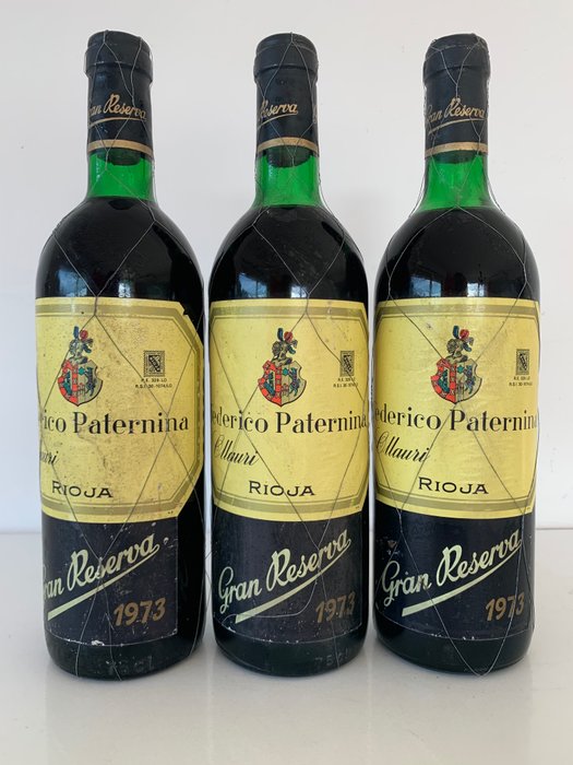 1973 Federico Paternina - 拉里奧哈 Gran Reserva - 3 瓶 (0.75L)