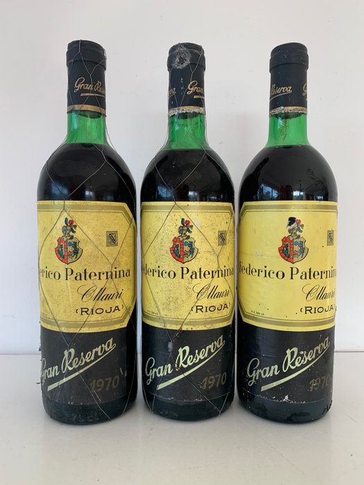 1970 Federico Paternina - 里奥哈 Gran Reserva - 3 Bottles (0.75L)