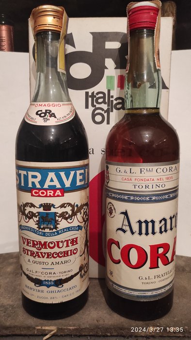 Cora - Cora Italia 61 Amaro & Vermouth Stravecchio  - b. 1961 - 0.75 Ltr