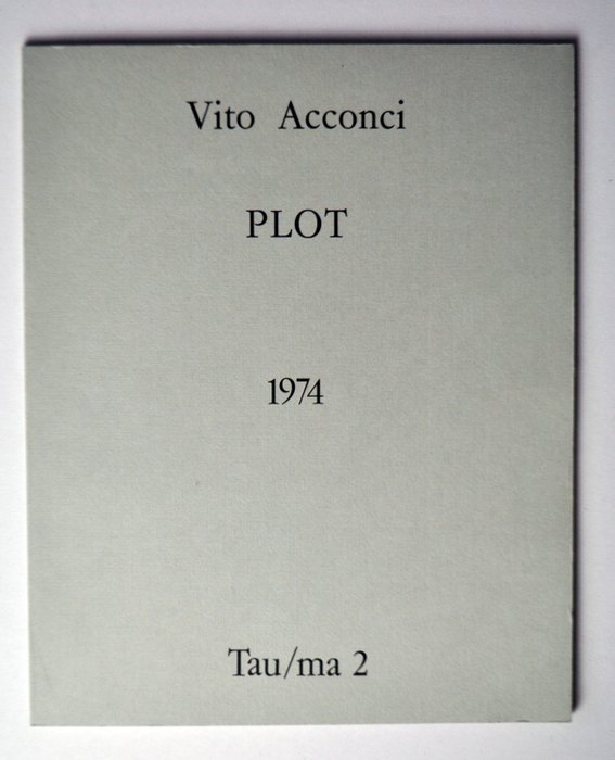 Vito Acconci - Plot - 1976