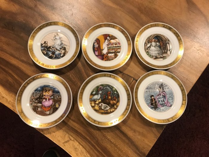 Royal Copenhagen - 餐盤 (6) - 瓷器