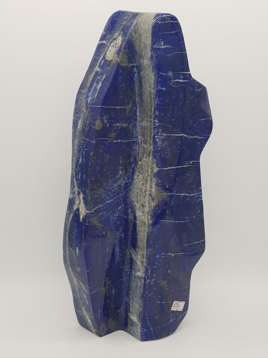Lapis Lazuli - XL Størrelse Free Form Sculpture - Intens farge Naturstein - Vakker form - Helbredende egenskaper - Høyde: 390 mm - Bredde: 100 mm- 8.8 kg - (1)