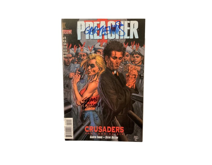 Preacher (1995 Series) # 19 Double signed by Garth Ennis & Steve Dillon - Limited, nr 0128/250. With Certificate of Authenticity - 1 Comic - Prima ediție - 1996