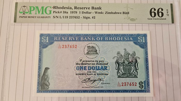 Simbabwe. - 1, 2, 5, 10 Dollars 1978-1979 - Pick 38a, 39b, 36b, 41a