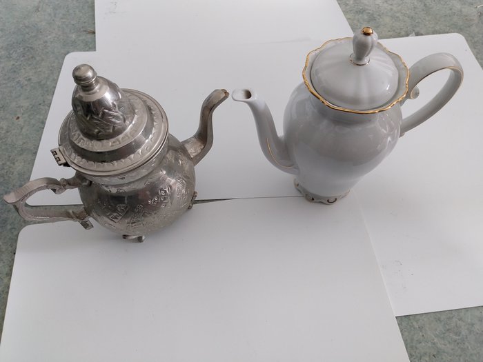 porcelaine  weiden bavaria w. germany - 茶壶 (2) - 茶壶 - 瓷, 锡