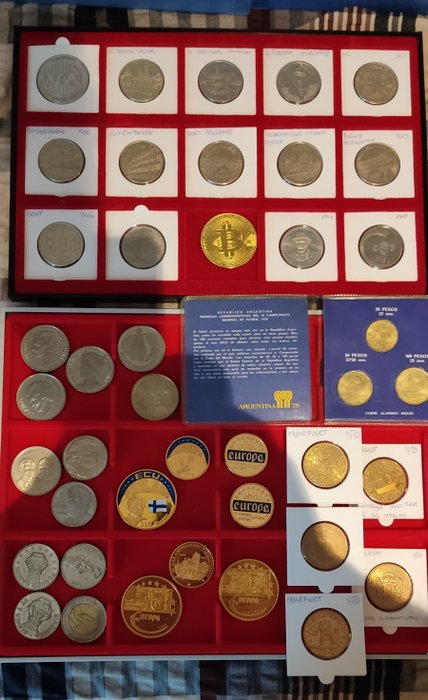 荷蘭. Lote de 43 monedas conmemorativas de diferentes ciudades de nederland  (沒有保留價)