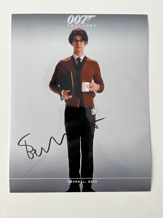 James Bond 007: Skyfall, Ben Whishaw as "Q" handsigned photo with B'BC holographic COA