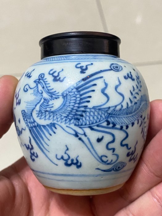 Keramik krukke - 7.5 cm  (Ingen mindstepris)