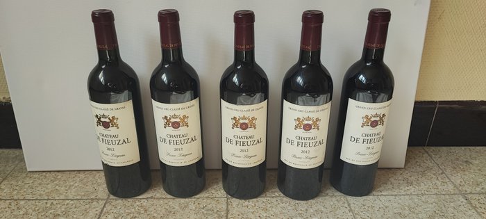 2012 Château de Fieuzal - 佩薩克-雷奧良, 格拉夫酒 Grand Cru Classé - 5 瓶 (0.75L)
