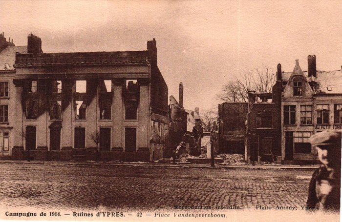比利時 - 第一次世界大戰, 軍事, 第一次世界大戰廢墟 - 明信片 (110) - 1905-1950