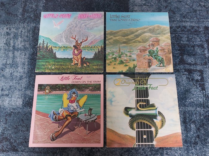 Little Feat - Hoy-Hoy!  Time Loves a Hero, Down on the Farm, 2 Originals of Little Feat - ALL ORIGINAL PRESSINGS - Δίσκος βινυλίου - Διάφορα πατήματα (βλ. περιγραφή) - 1975